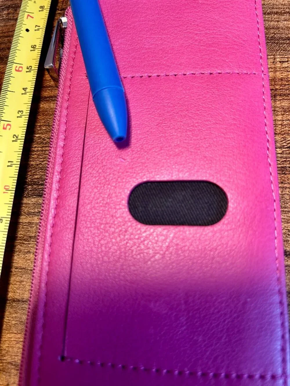 Lodis Julia Pink Leather Zip card Wallet